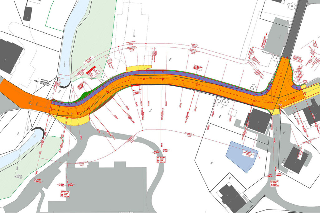 Planung Erweiterung Strasse