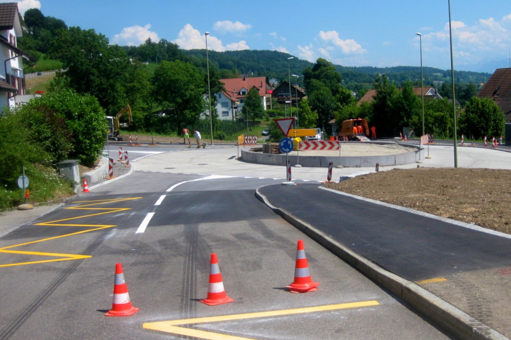 Meilen, Verkehrskreisel, Tiefbau, HMQ AG