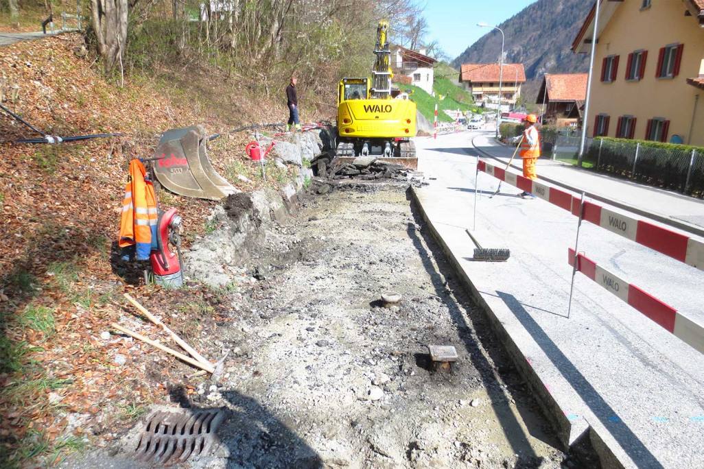 Bauprojekt Ersatz Wasserleitung Araschgenstrasse HMQ